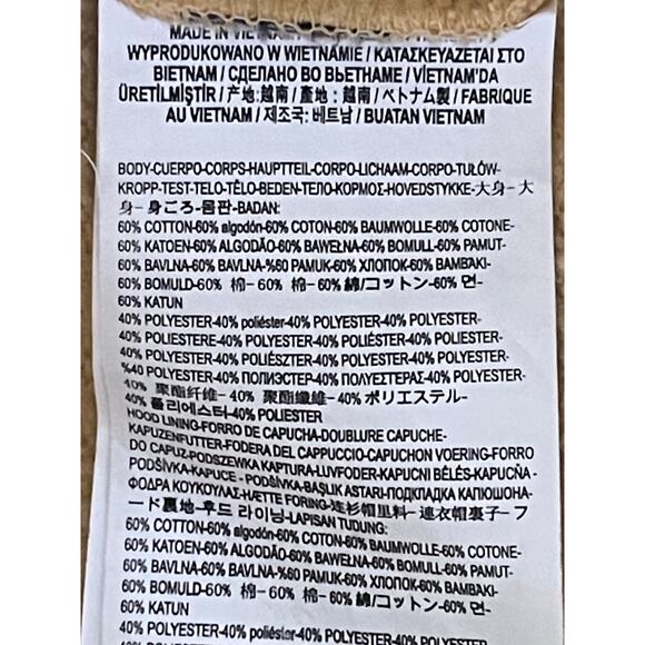 Vans Sweatshirt Hoodie Yellow Unisex Size Medium - Picture 7 of 8